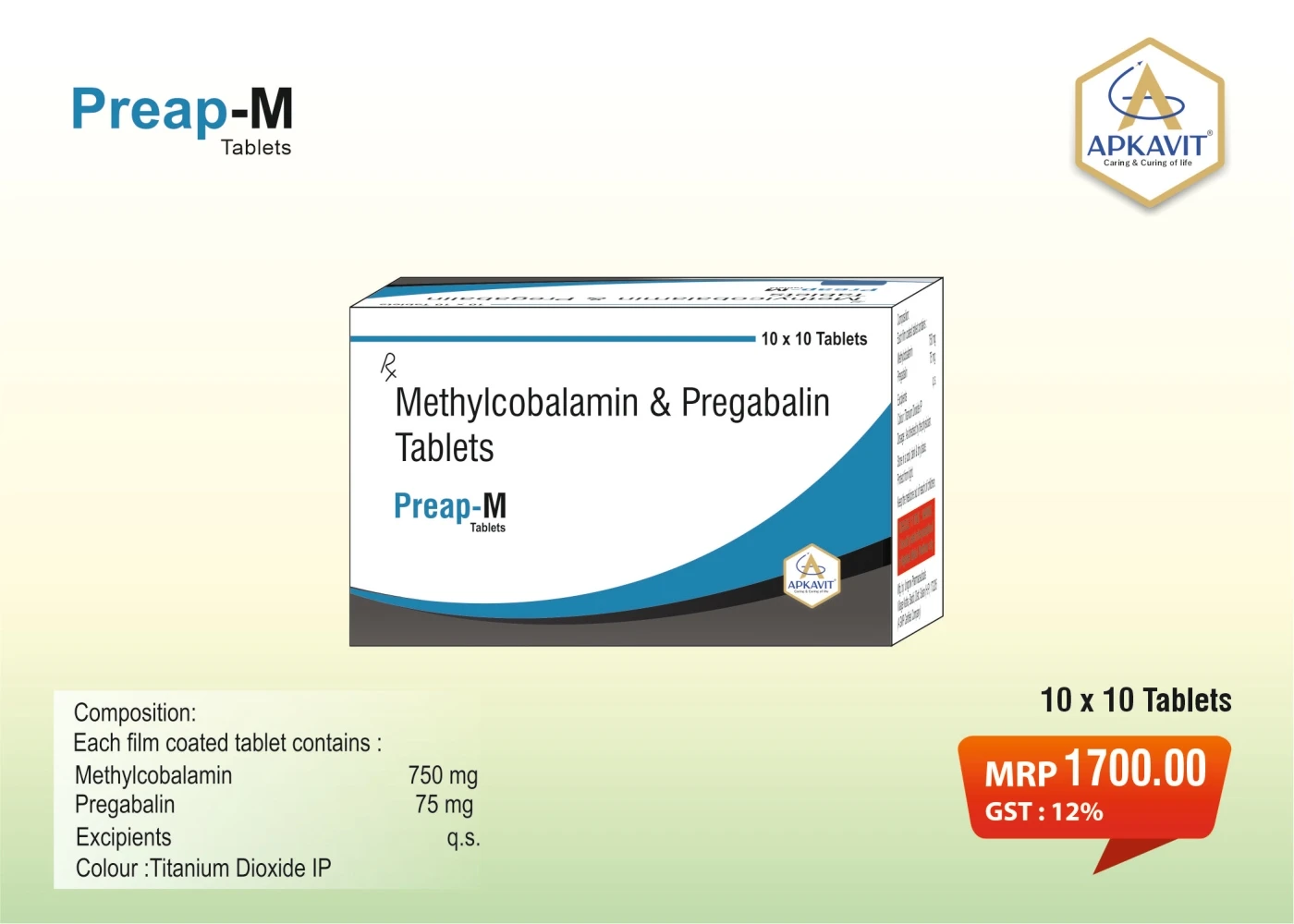 Pregabalin, Methylcobalamin Tablets