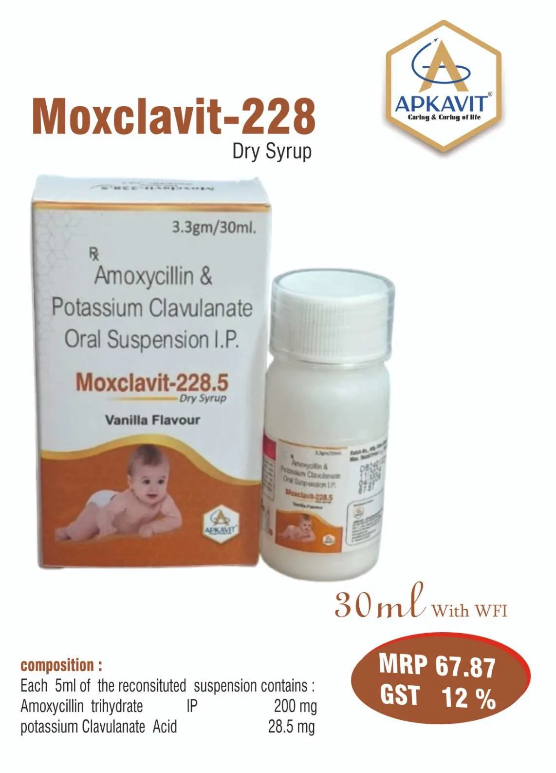 Amoxycillin, Potassium Syrup