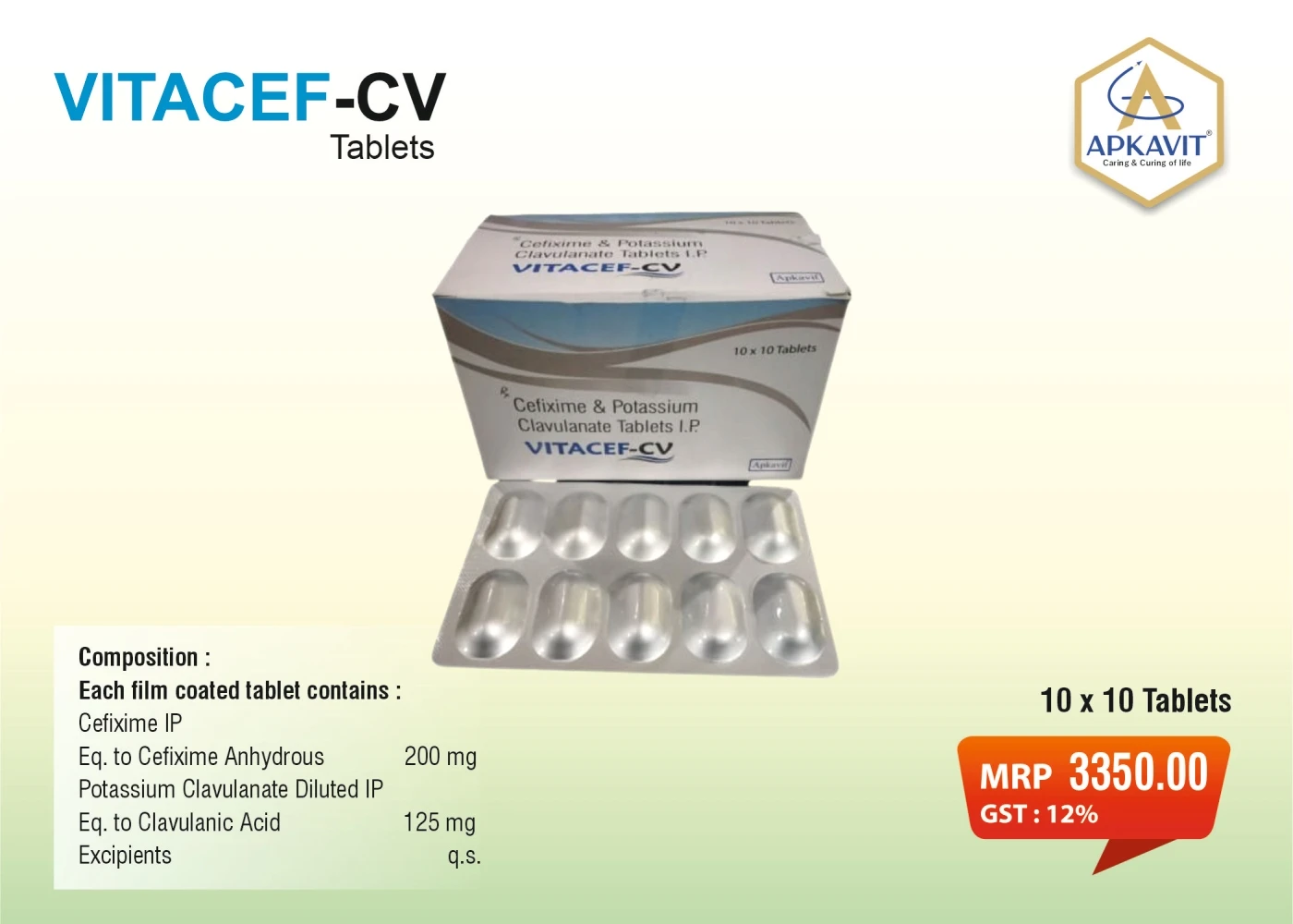 Cefixime and Potassium Tablets