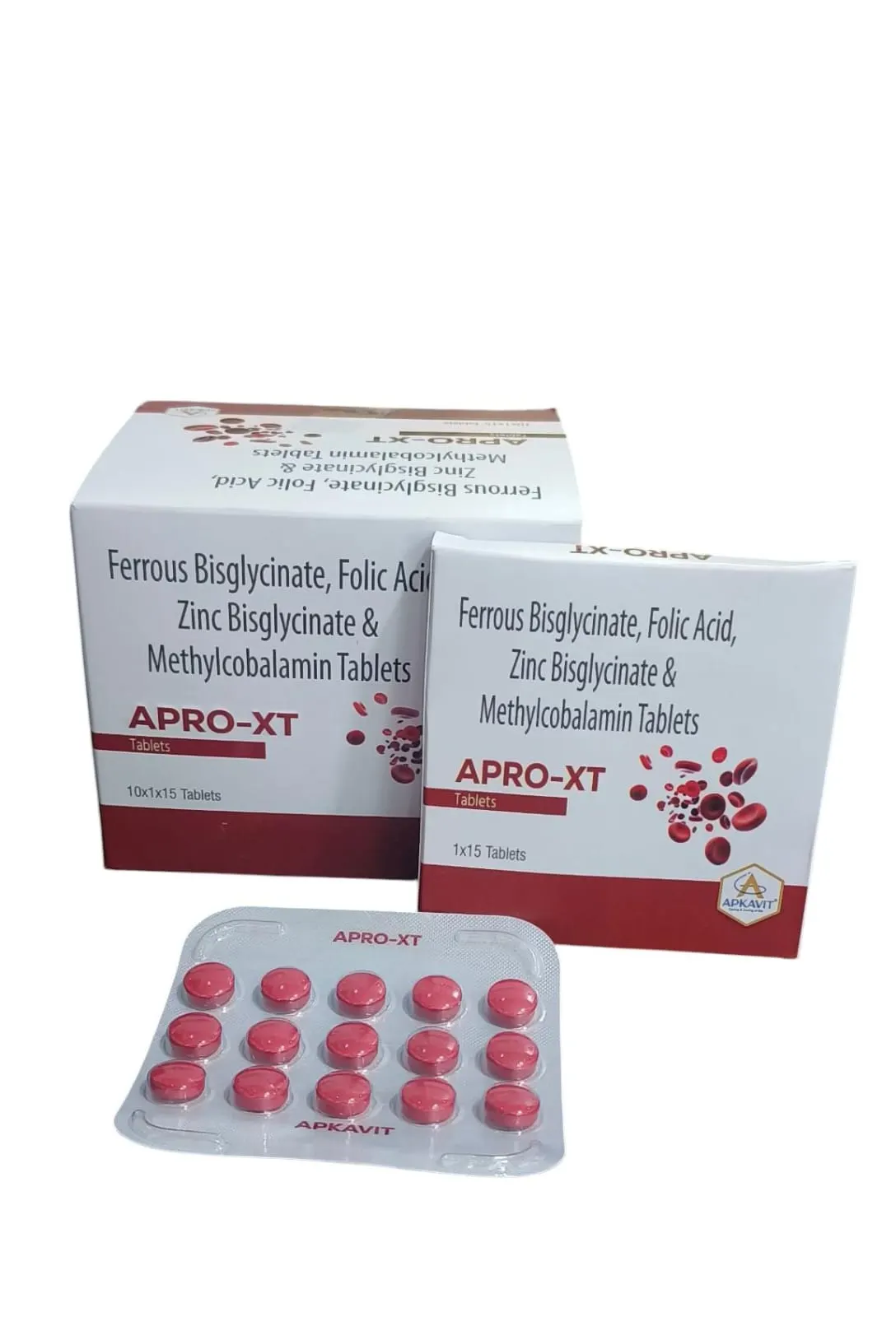 Ferrous Bisglycinate, Zinc bisglycinate, Folic Acid and Methylcobalamin Tablets