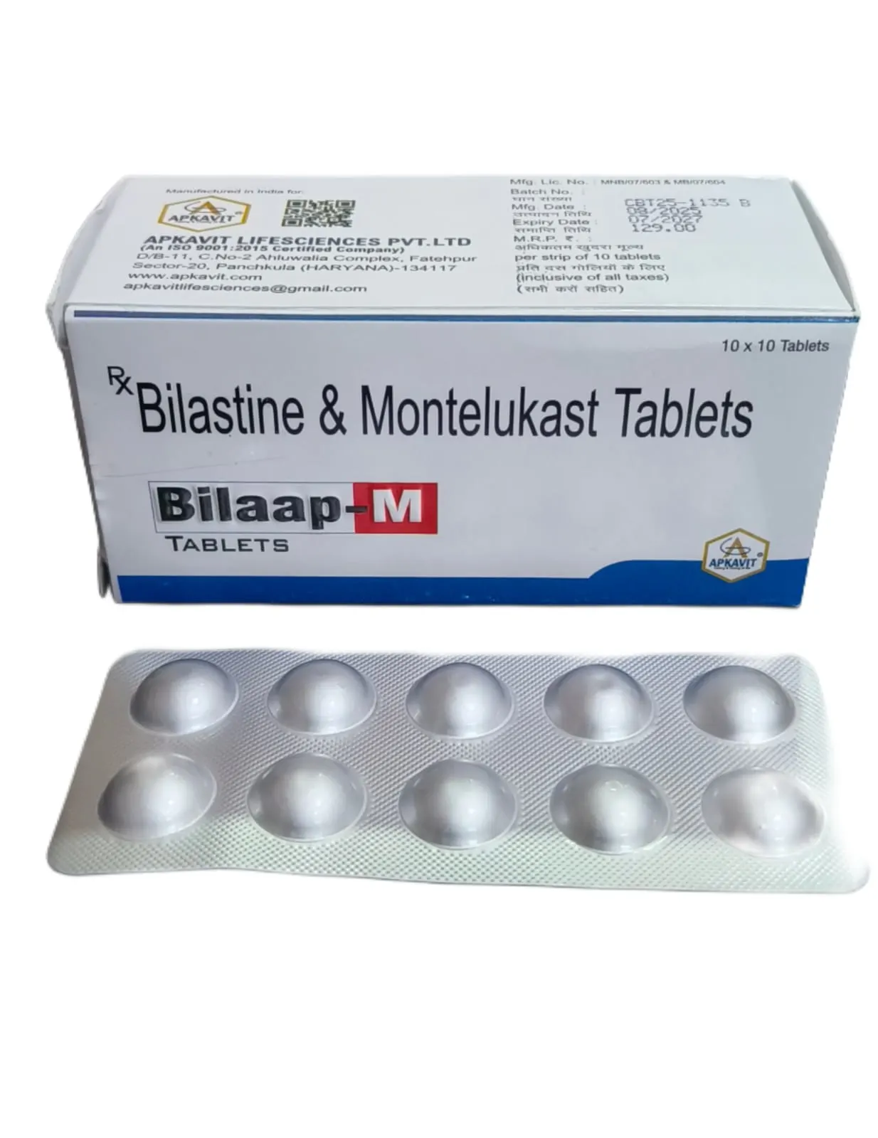 Bilastine and Montelukast Tablets