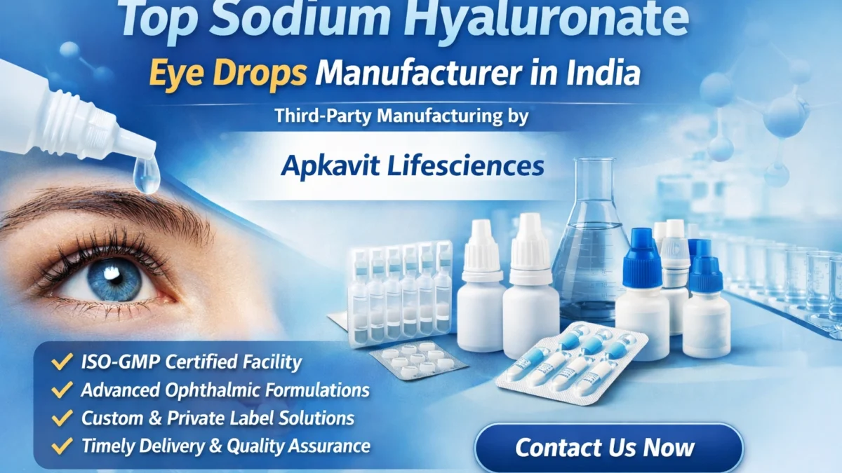 Top Sodium Hyaluronate Eye Drops Manufacturer in India